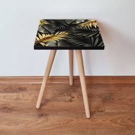 Hanah Home Mesa auxiliar Shp194 - Black/Gold